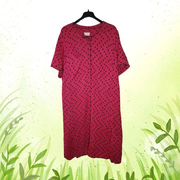 Vintage 60s-70s Polka Dot Meera Brooke Dress, 3X - Picture 1 of 7